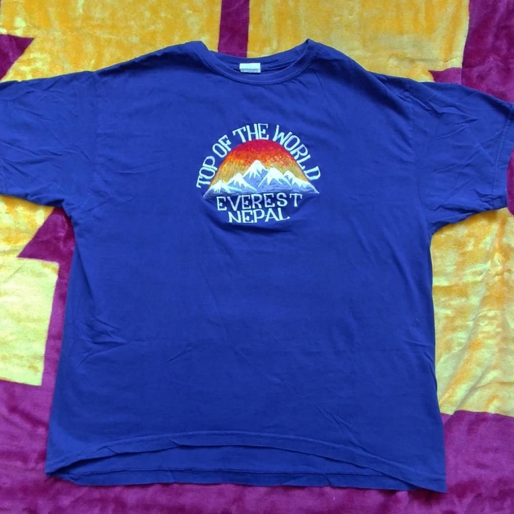Embroidered Mount Everest t-shirt